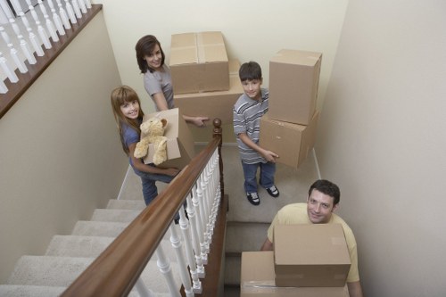 Combined moving and storage services in action